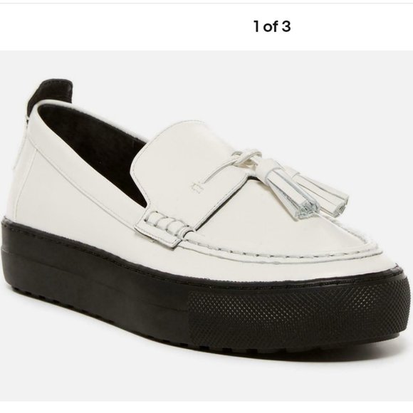 ATELJE 71 New COLE Leather Tassel Platform Flats Loafers Flatforms NIB Womens  7 - Picture 1 of 16